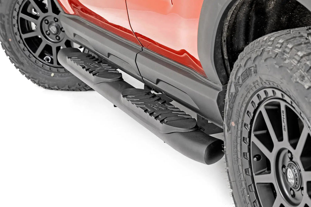 Oval Nerf Steps | Black | Ford Bronco Sport 4WD (2021-2026) by Rough Country