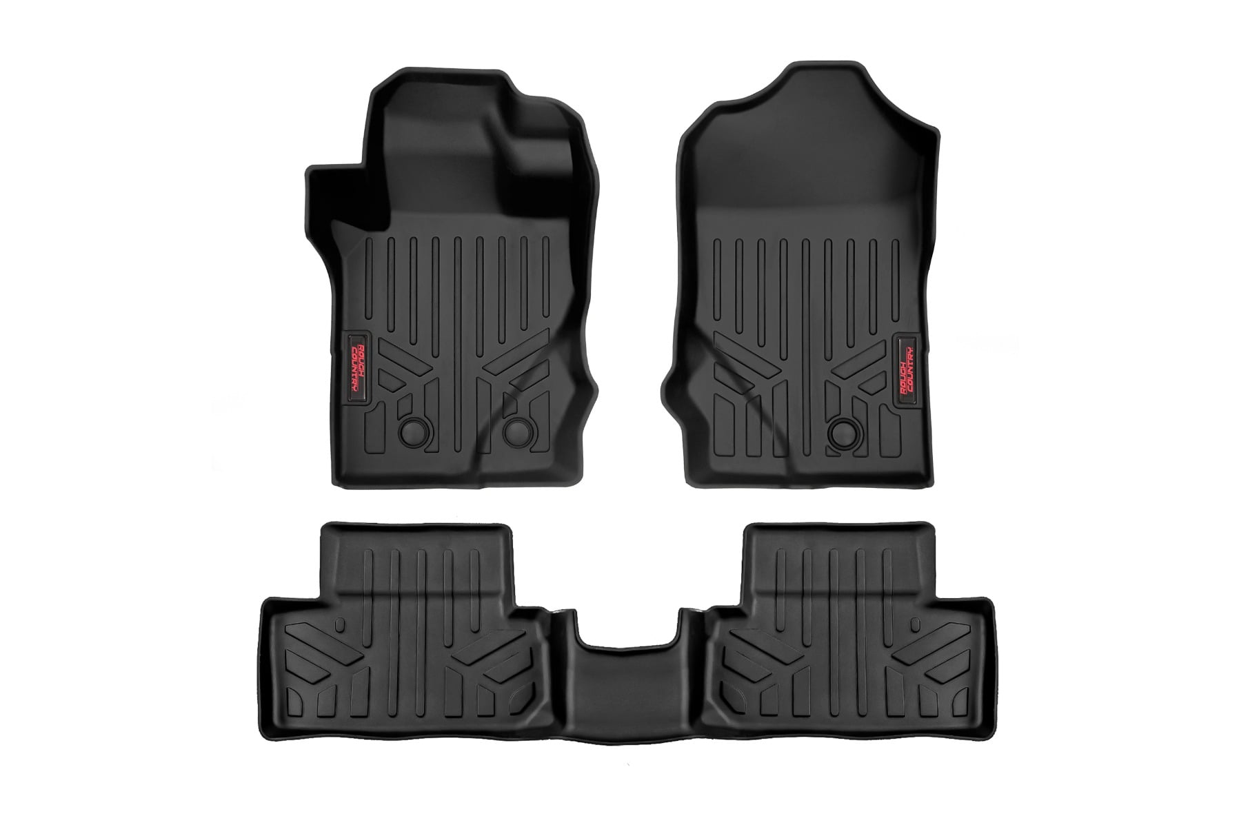 Floor Mats | Front & Rear | Ford Bronco (2 Door) 4WD (2021-2026) by Rough Country