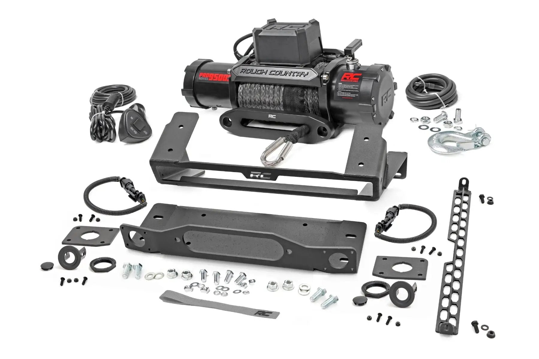 High Winch Mount | All Models | 9500S | Ford Bronco 4WD (2021-2026) by Rough Country