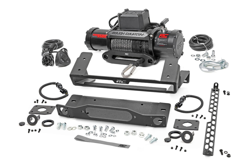High Winch Mount | All Models | 9500S | Ford Bronco 4WD (2021-2026) by Rough Country