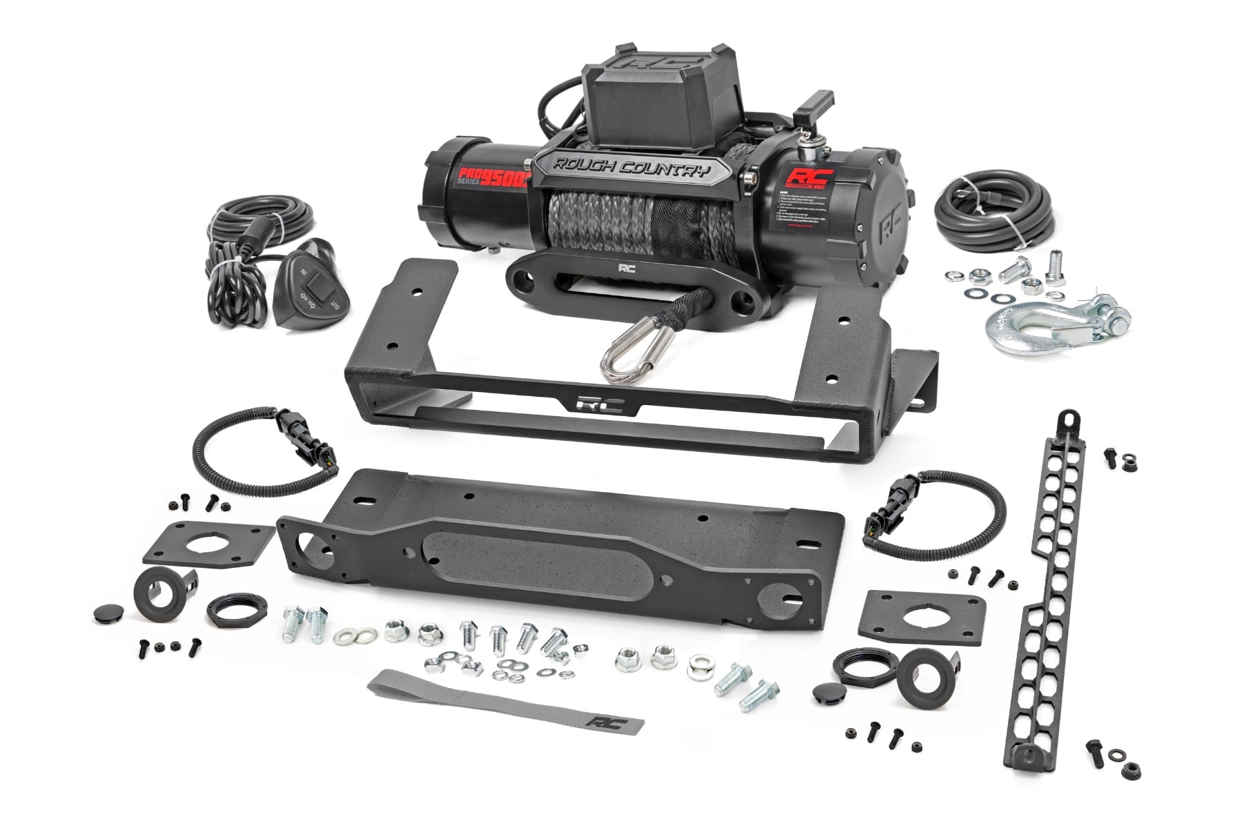 High Winch Mount | All Models | 9500S | Ford Bronco 4WD (2021-2026) by Rough Country