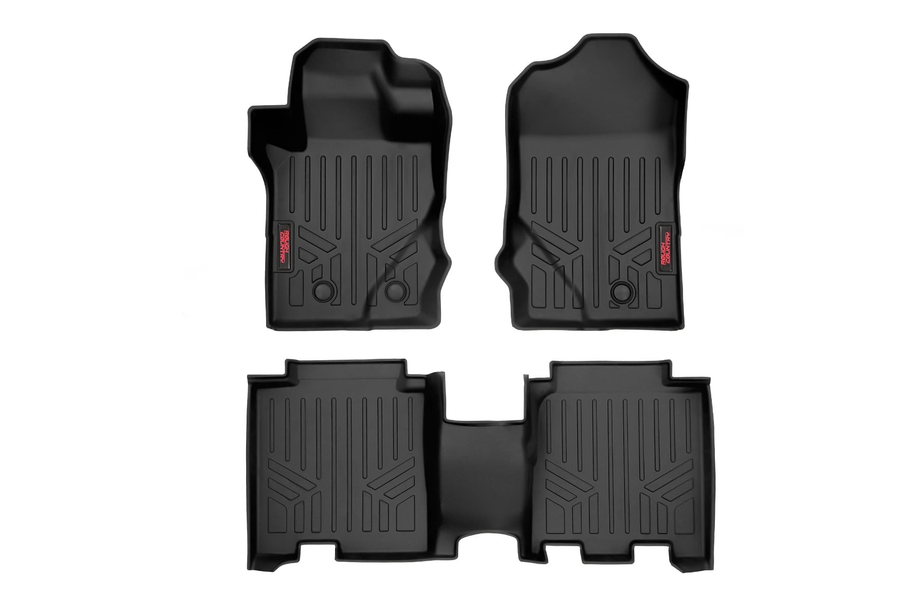 Floor Mats | Front & Rear | Ford Bronco 4WD (2021-2026) by Rough Country