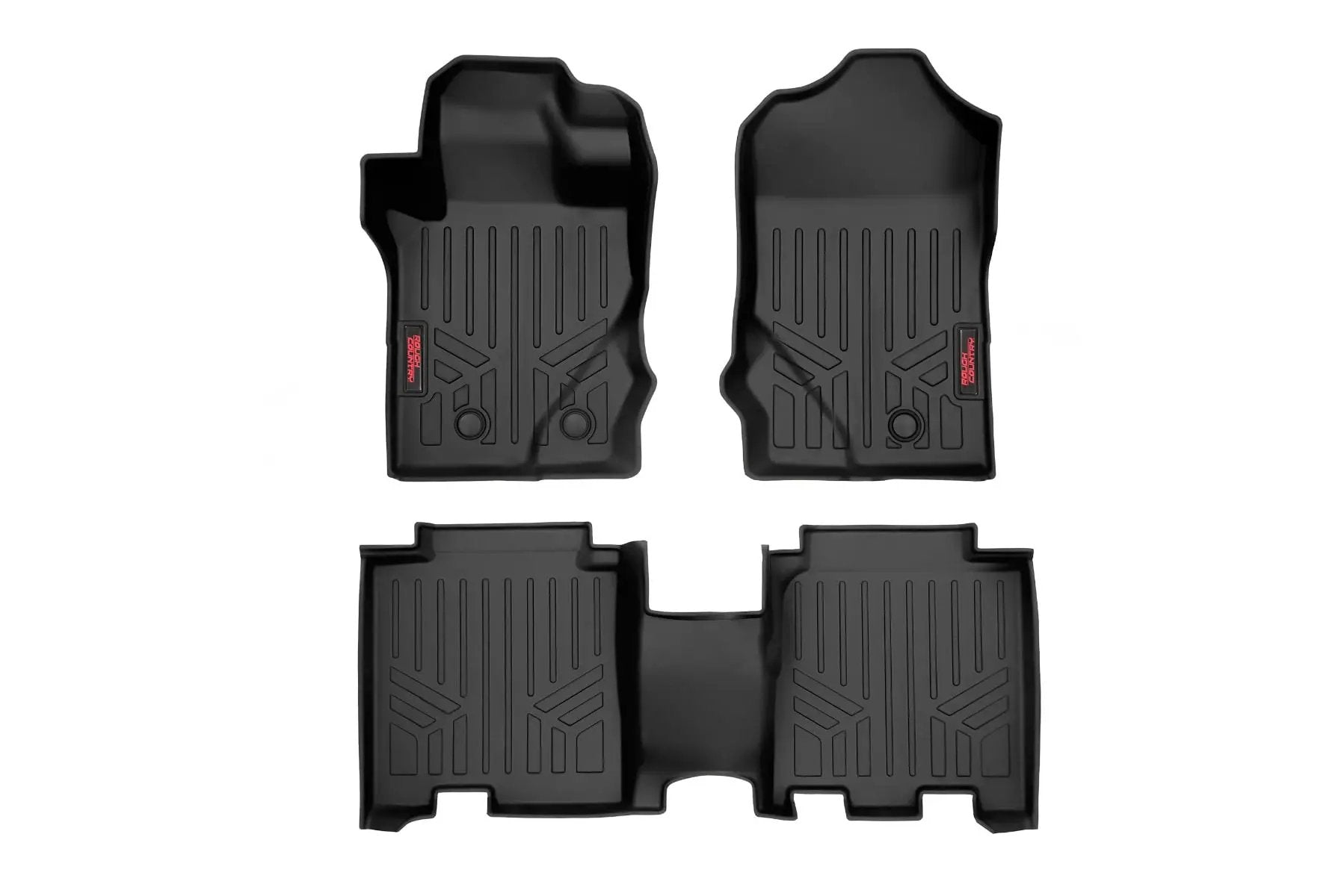 Floor Mats | Front & Rear | Ford Bronco 4WD (2021-2026) by Rough Country