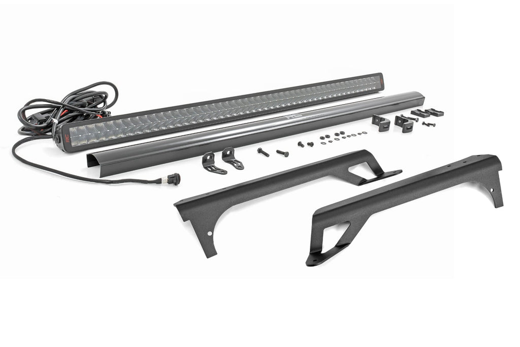 LED Light Kit | Windshield Mount | 50" Spectrum Dual Row | Jeep Wrangler TJ (97-06) by Rough Country