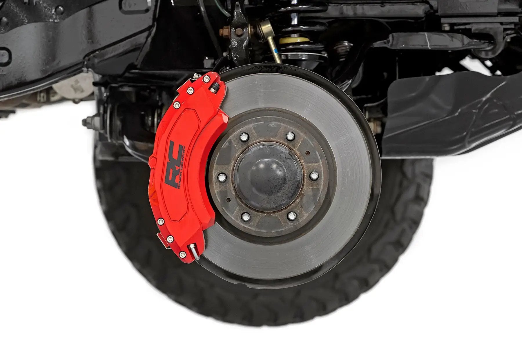Caliper Covers | Front and Rear | Red | Ford F-250/F-350 Super Duty (23-26) by Rough Country