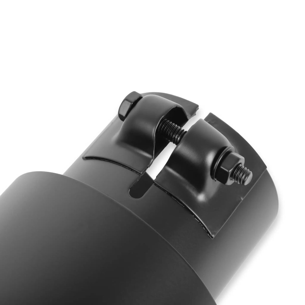 Exhaust Tip - 3.5 in. Black Angle Cut Fits 2.5 in. Tubing- Clamp On by Flowmaster