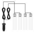 Four Piece Car Interior LED Atmosphere Light Decorative Lamp DC 12V Blue Glow For Vehicle Interior Ambience And Style by Nino Auto Repair