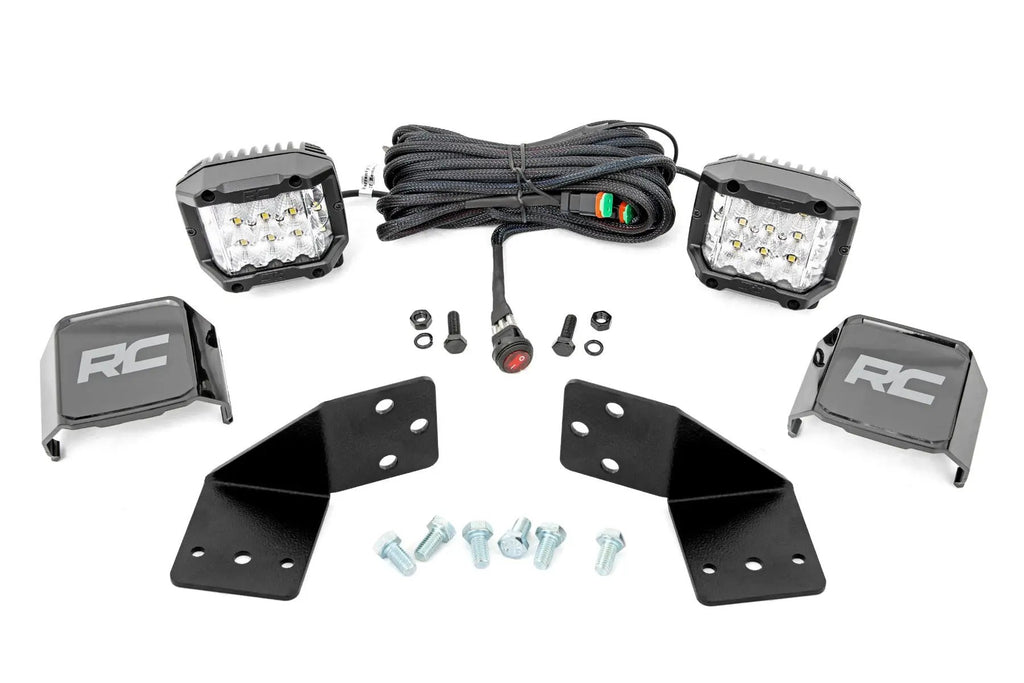 LED Light Kit | Rear Mount | 3" Chrome Pair | Wide Angle | CFMOTO UFORCE 1000 by Rough Country
