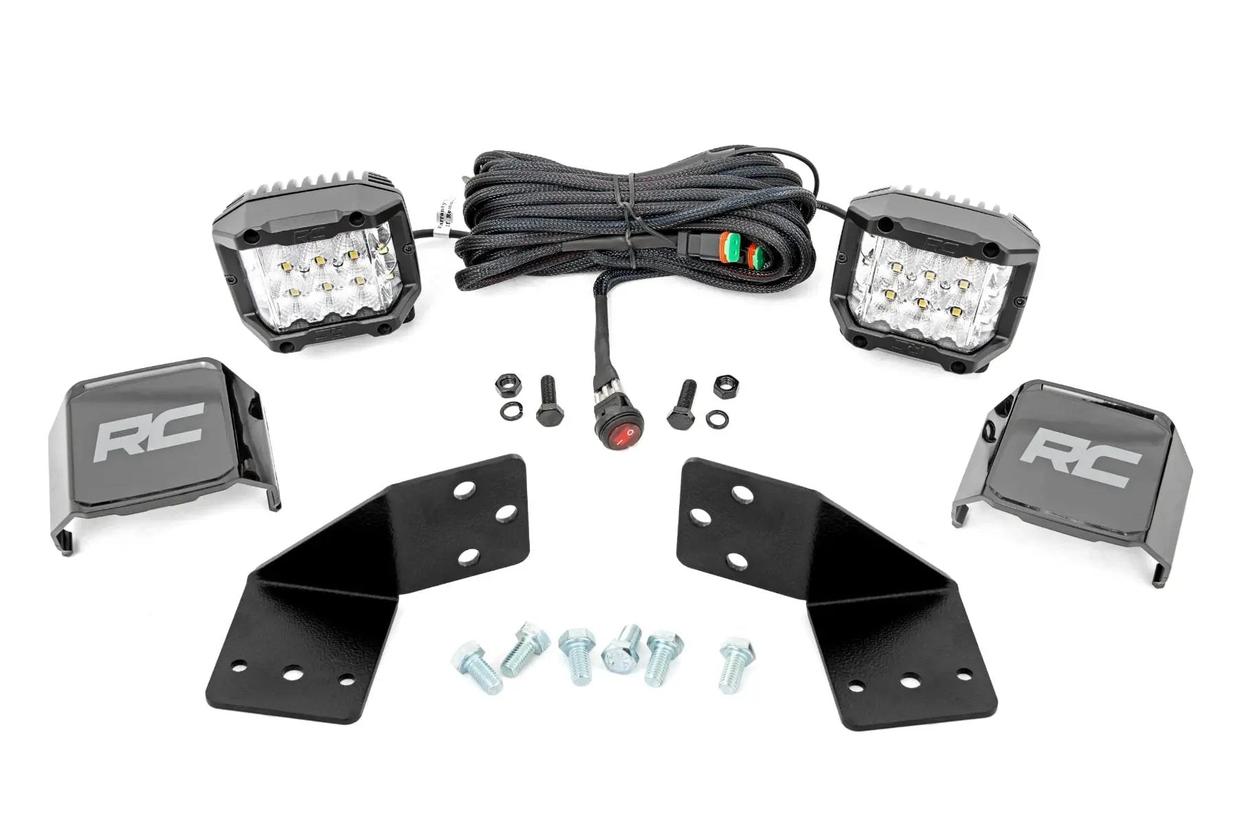 LED Light Kit | Rear Mount | 3" Chrome Pair | Wide Angle | CFMOTO UFORCE 1000 by Rough Country