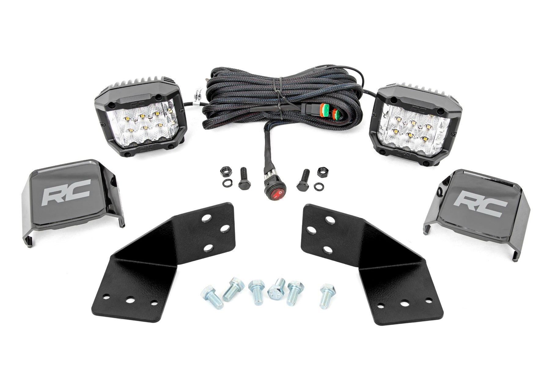 LED Light Kit | Rear Mount | 3" Chrome Pair | Wide Angle | CFMOTO UFORCE 1000 by Rough Country