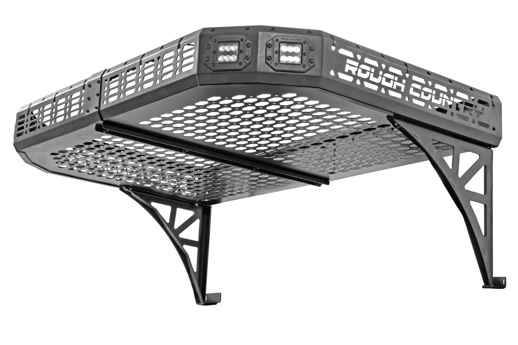 Cargo Rack | Dual 2" Black LED Pairs | Flush Mount | CFMOTO UFORCE 1000 by Rough Country