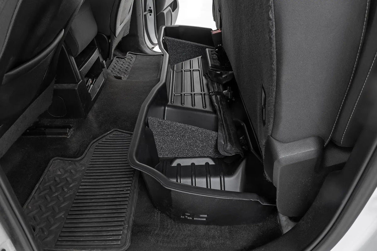 Under Seat Storage | Double Cab | Chevy/GMC 1500/2500HD/3500HD 2WD/4WD by Rough Country