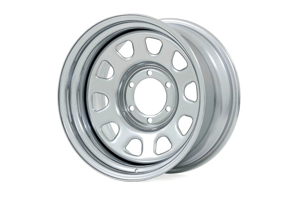 Steel Wheel | Chrome | 17x9 | 5x5 | 3.30 Bore | -12 by Rough Country