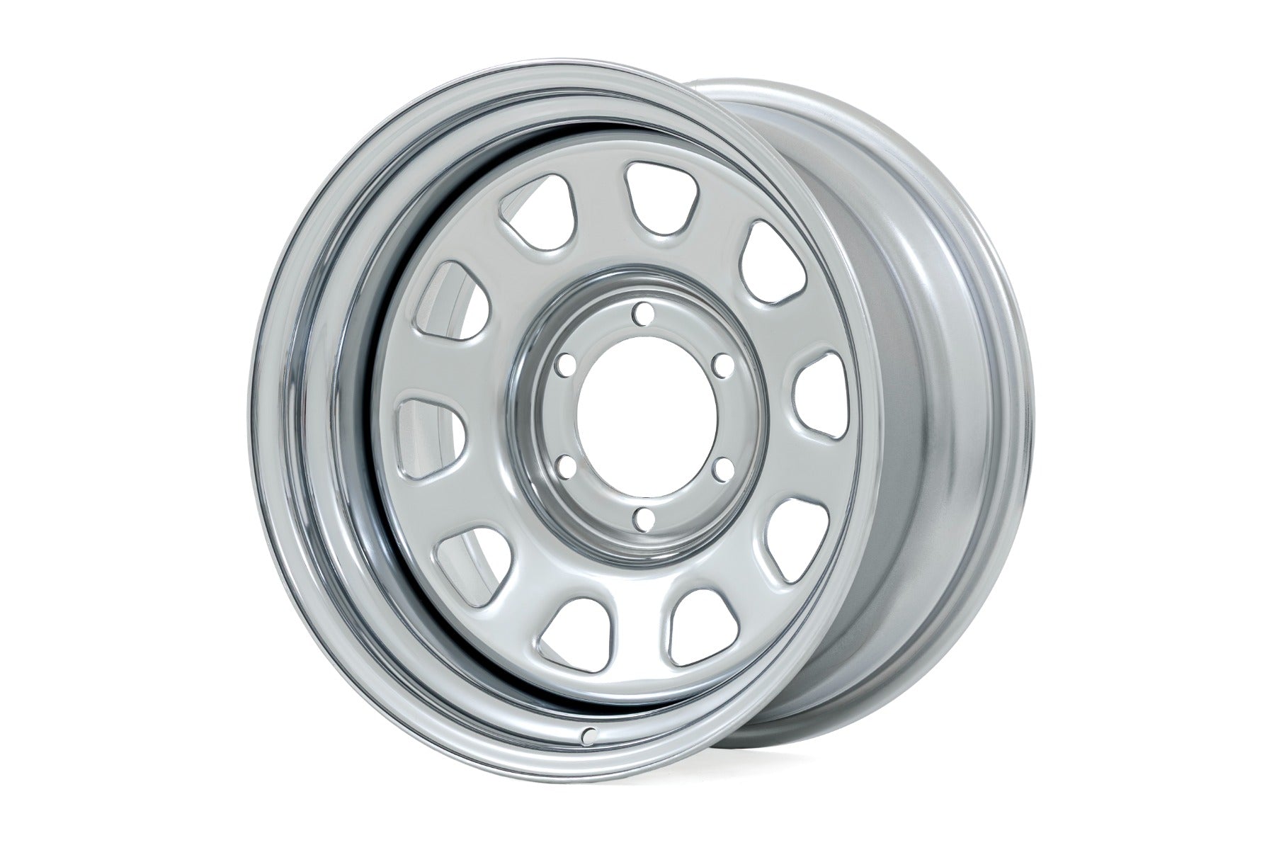 Steel Wheel | Chrome | 15x8 | 5x4.5 | 3.30 Bore | -19 by Rough Country