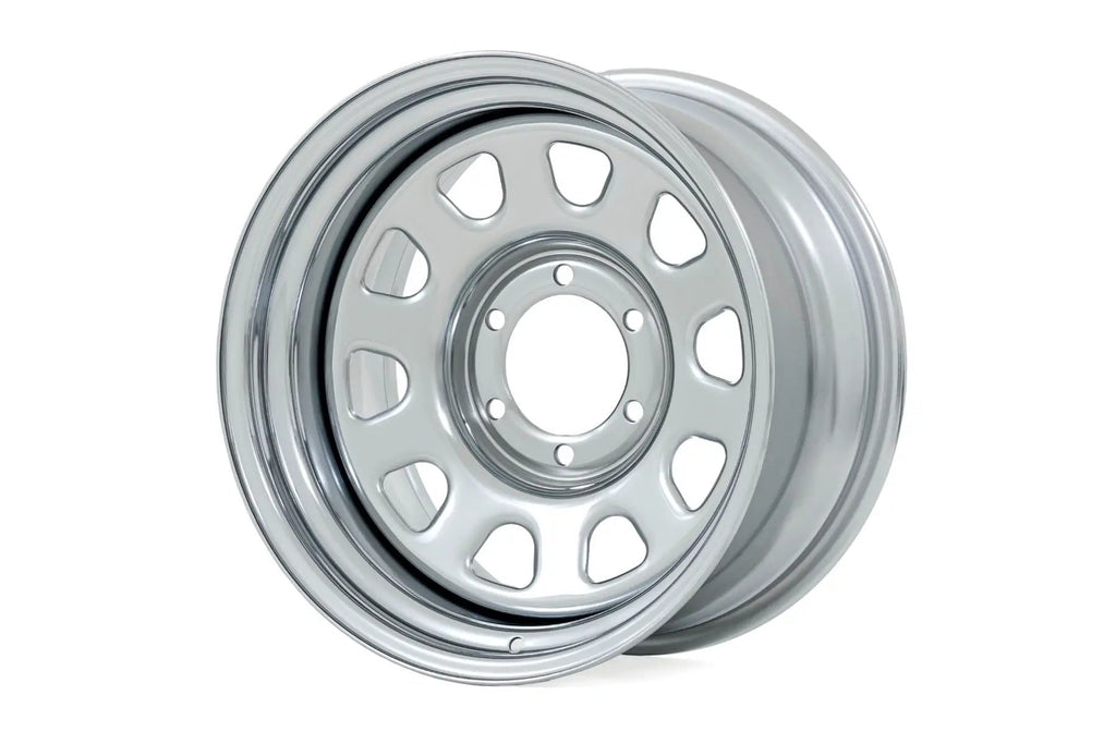 Steel Wheel | Chrome | 17x9 | 5x5 | 3.30 Bore | -12 by Rough Country