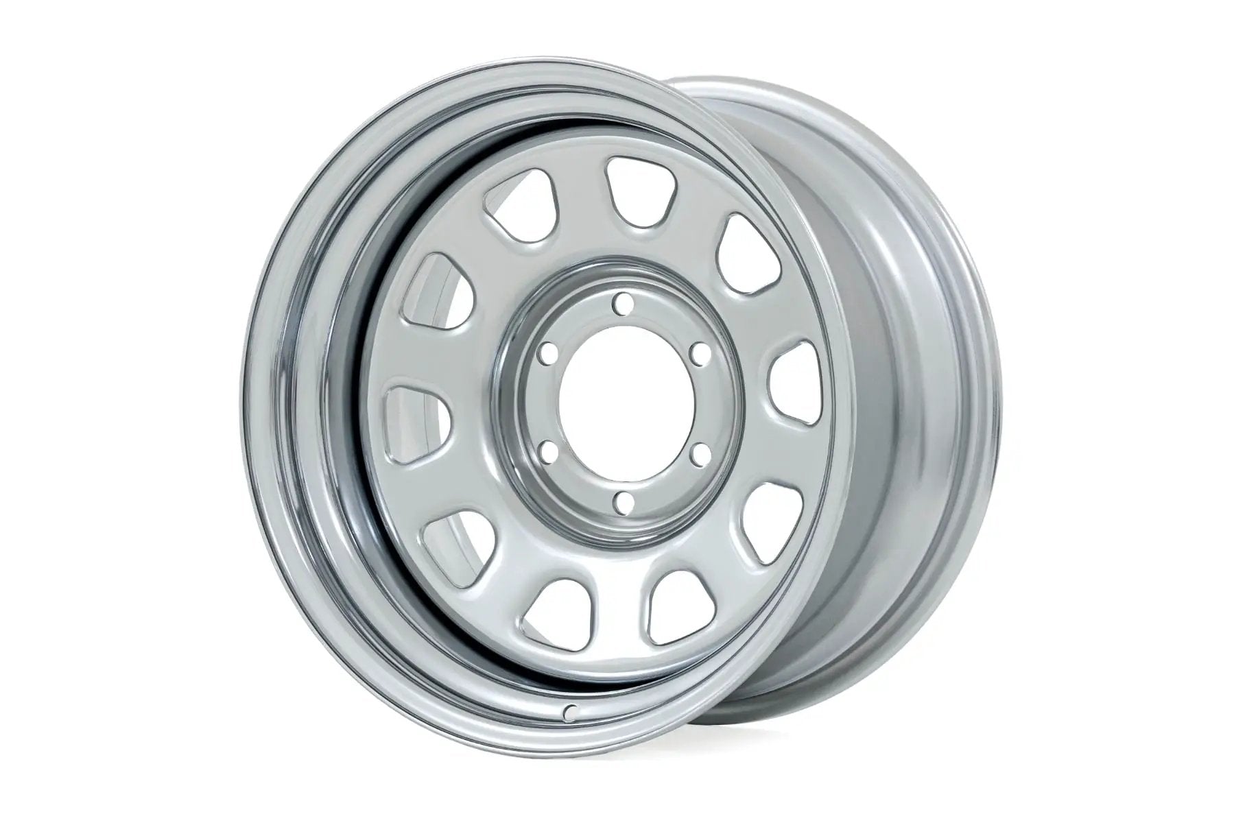 Steel Wheel | Chrome | 16x8 | 5x4.5 | 3.30 Bore | -6 by Rough Country