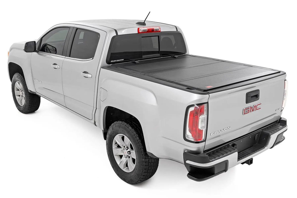 Hard Tri-Fold Flip Up Bed Cover | 5' Bed | Chevy/GMC Canyon/Colorado (15-26) by Rough Country