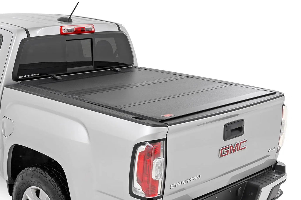 Hard Tri-Fold Flip Up Bed Cover | 6' Bed | Chevy/GMC Canyon/Colorado (15-26) by Rough Country