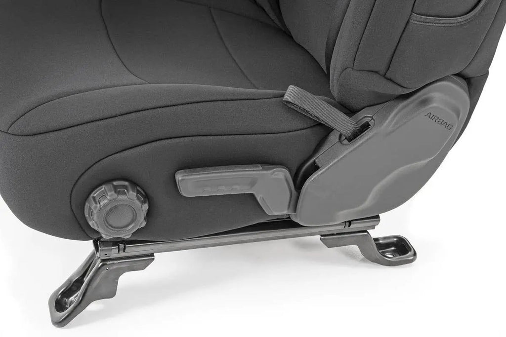 Seat Covers | Front and Rear w/ Armrest | Jeep Wrangler Unlimited 4WD (18-26) by Rough Country