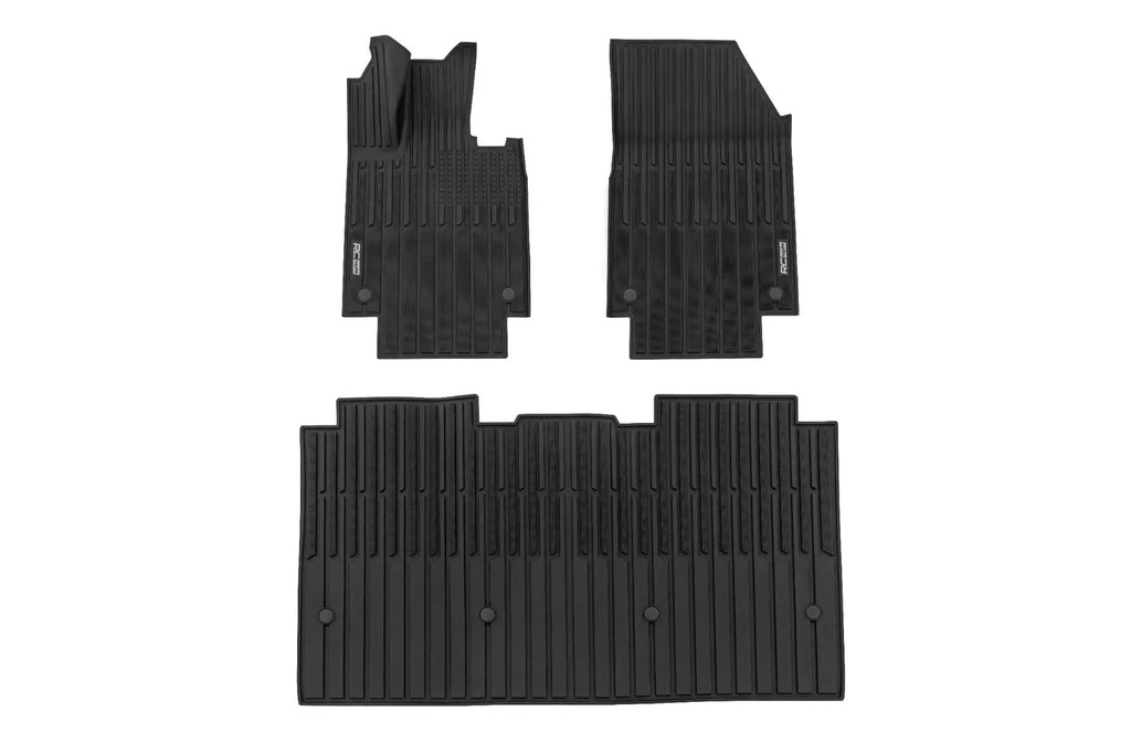 Flex-Fit Floor Mats | FR & RR | Tesla Cybertruck 4WD (2024-2026) by Rough Country