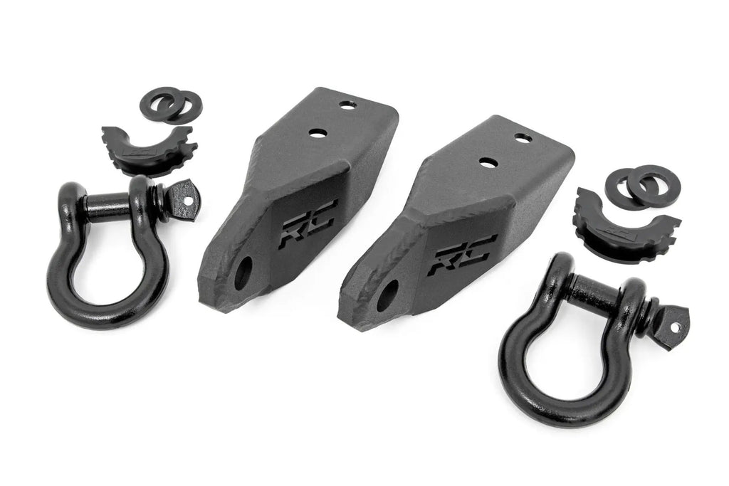 Tow Hook Brackets | D-Ring Combo | Toyota Tundra 2WD/4WD (2007-2021) by Rough Country