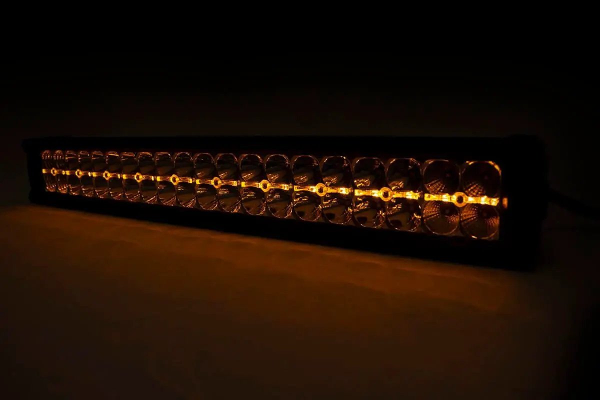 20 Inch Chrome Series LED Light Bar | Dual Row | Amber DRL by Rough Country