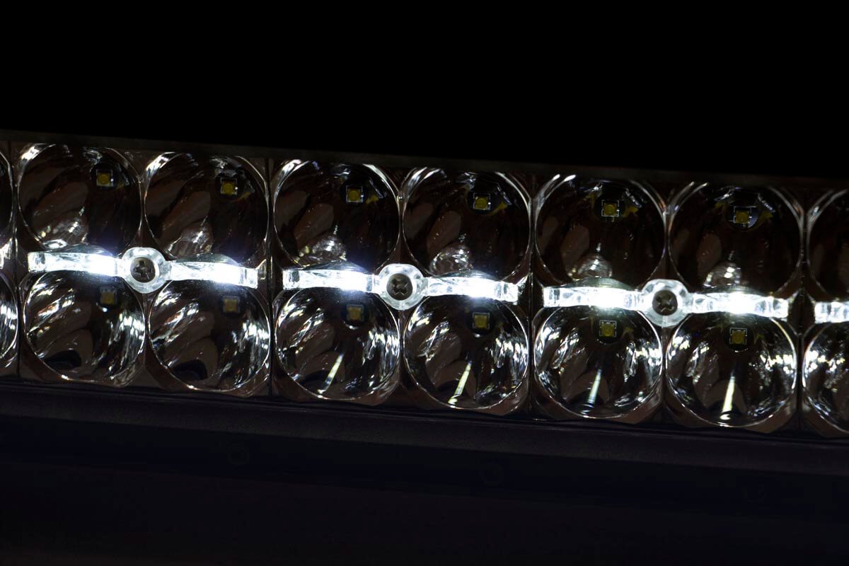30 Inch Chrome Series LED Light Bar | Curved | Dual Row | Cool White DRL by Rough Country
