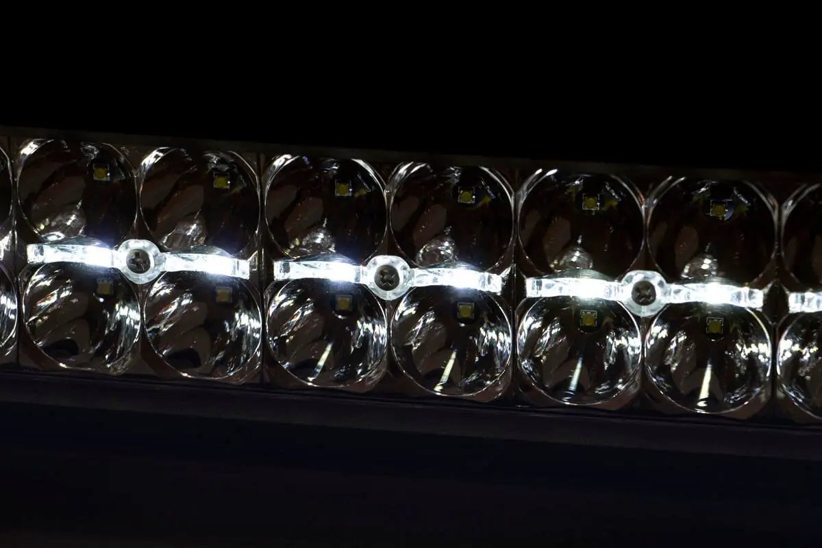 12 Inch Black Series LED Light Bar | Dual Row | White DRL