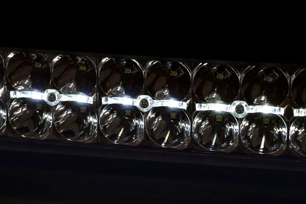 12 Inch Black Series LED Light Bar | Dual Row | White DRL