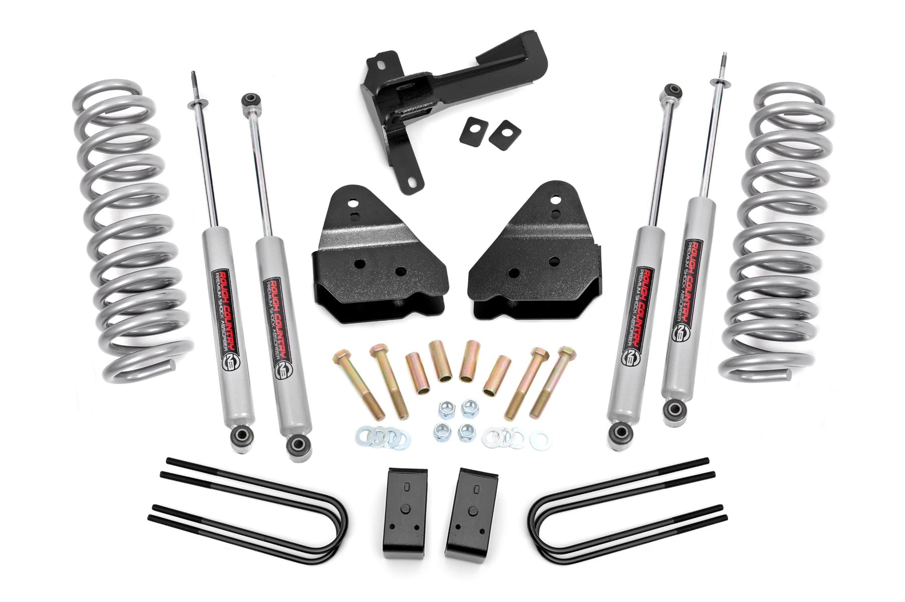 3 Inch Lift Kit | N3 | Front Gas Coils | Ford F-250 Super Duty 4WD (17-22) by Rough Country