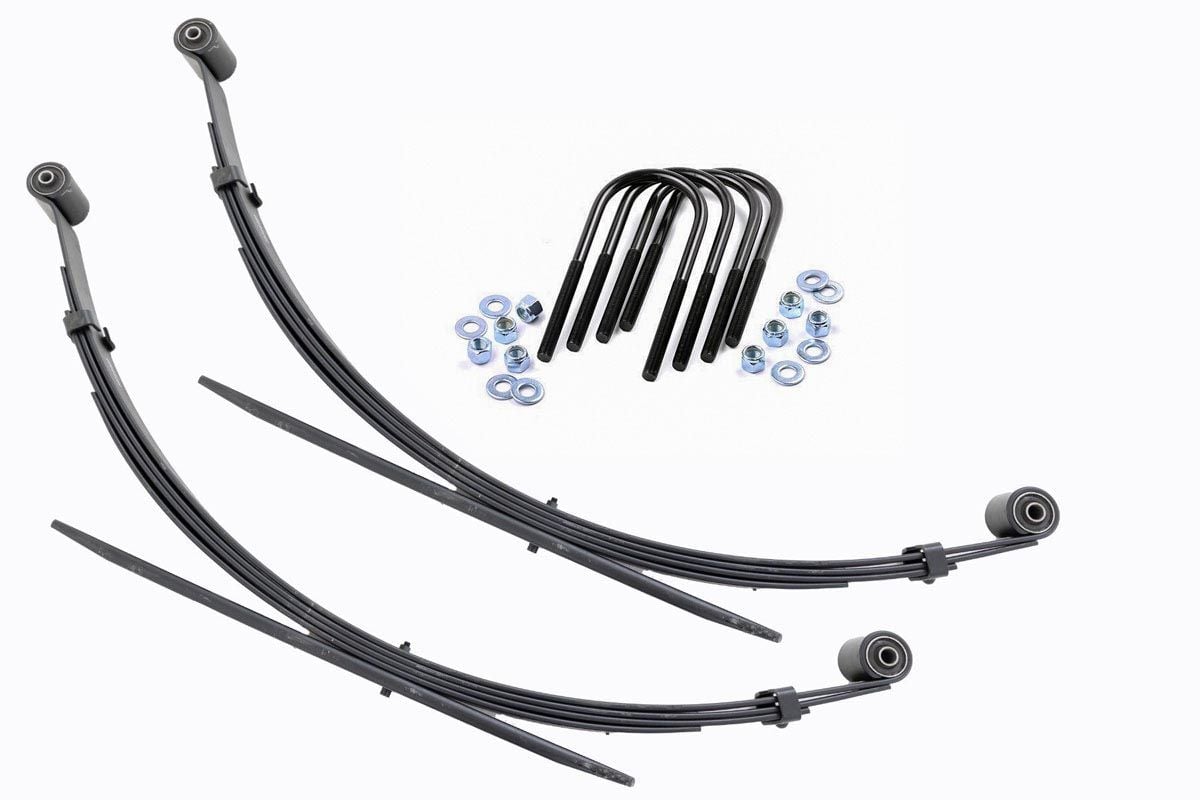 Rear Leaf Springs | 4" Lift | Pair | Ford F-250/F-350 Super Duty 4WD (99-04) by Rough Country