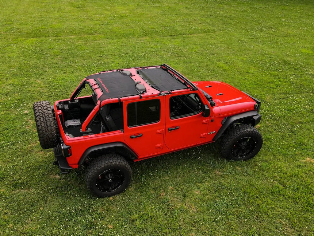 Mesh Bikini Top Plus | Black | Jeep Wrangler JL (21-23)/Wrangler Unlimited (18-23) by Rough Country