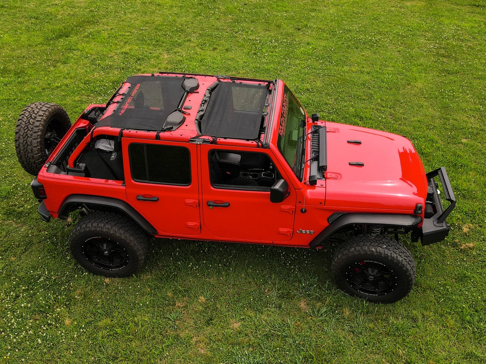 Mesh Bikini Top Plus | Black | Jeep Wrangler JL (21-23)/Wrangler Unlimited (18-23) by Rough Country