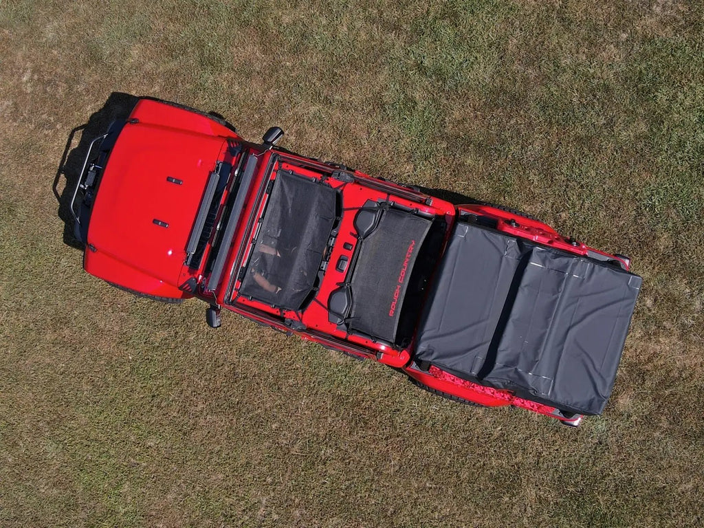 Mesh Bikini Top Plus | Black | Jeep Gladiator JT 4WD (2020-2024) by Rough Country