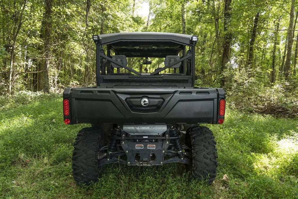 LED Light | Cab Mount | 2" Black Pair | Flood | Can-Am Defender HD 5/HD 8/HD 9/HD 10 by Rough Country