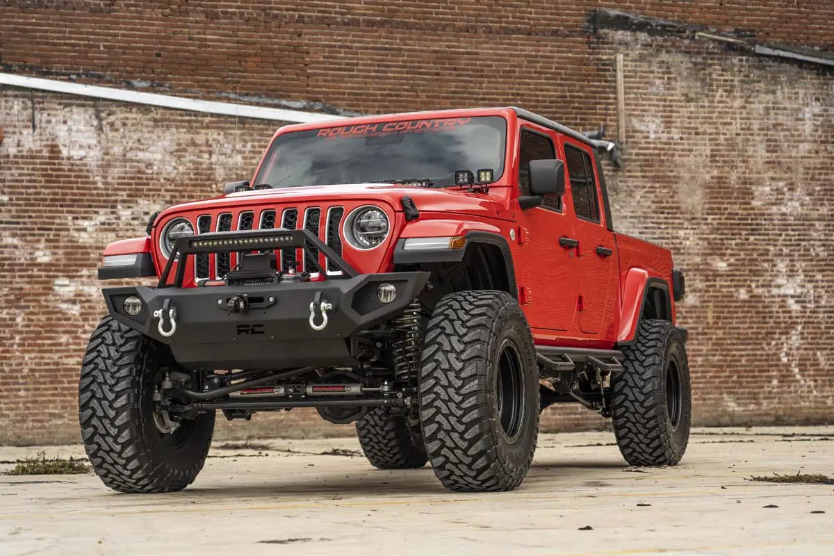 LED Light Kit | Quad | Cowl Mount | 2" Black | Amber DRL | Jeep Gladiator JT/Wrangler JL (18-26) by Rough Country