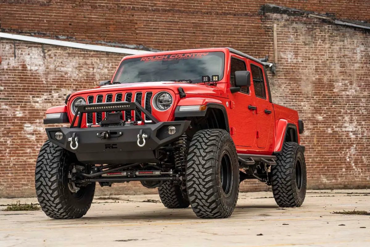 Quad LED Light Kit | Cowl Mount | 2" Black Pairs | Spot | Jeep Gladiator JT/Wrangler JL (18-26) by Rough Country