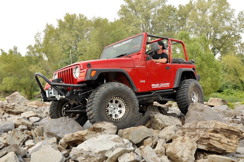 4 Inch Lift Kit | Long Arm | V2 | Jeep Wrangler TJ 4WD (1997-2006) by Rough Country