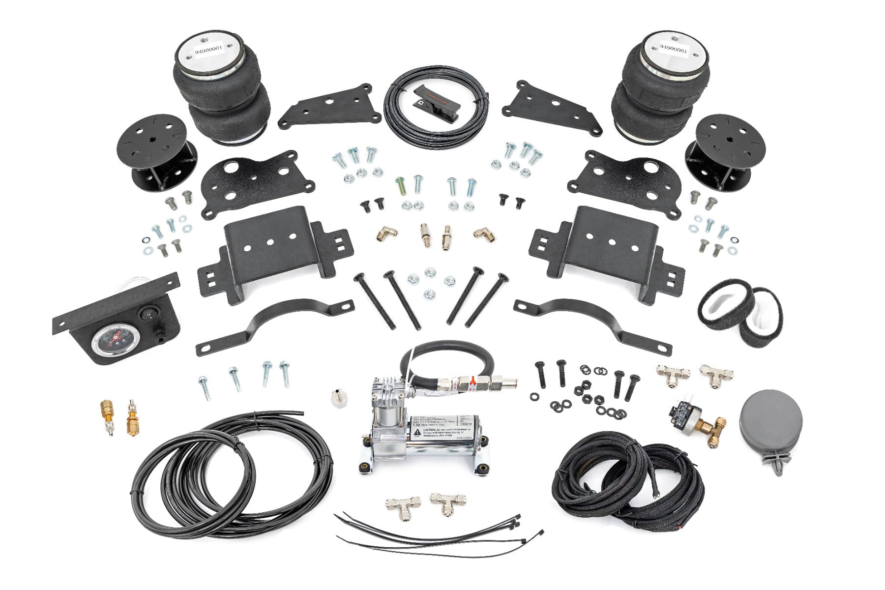 Air Spring Spacer Kit w/ Compressor | 5" Lift | Ram 2500 4WD (2014-2026) by Rough Country