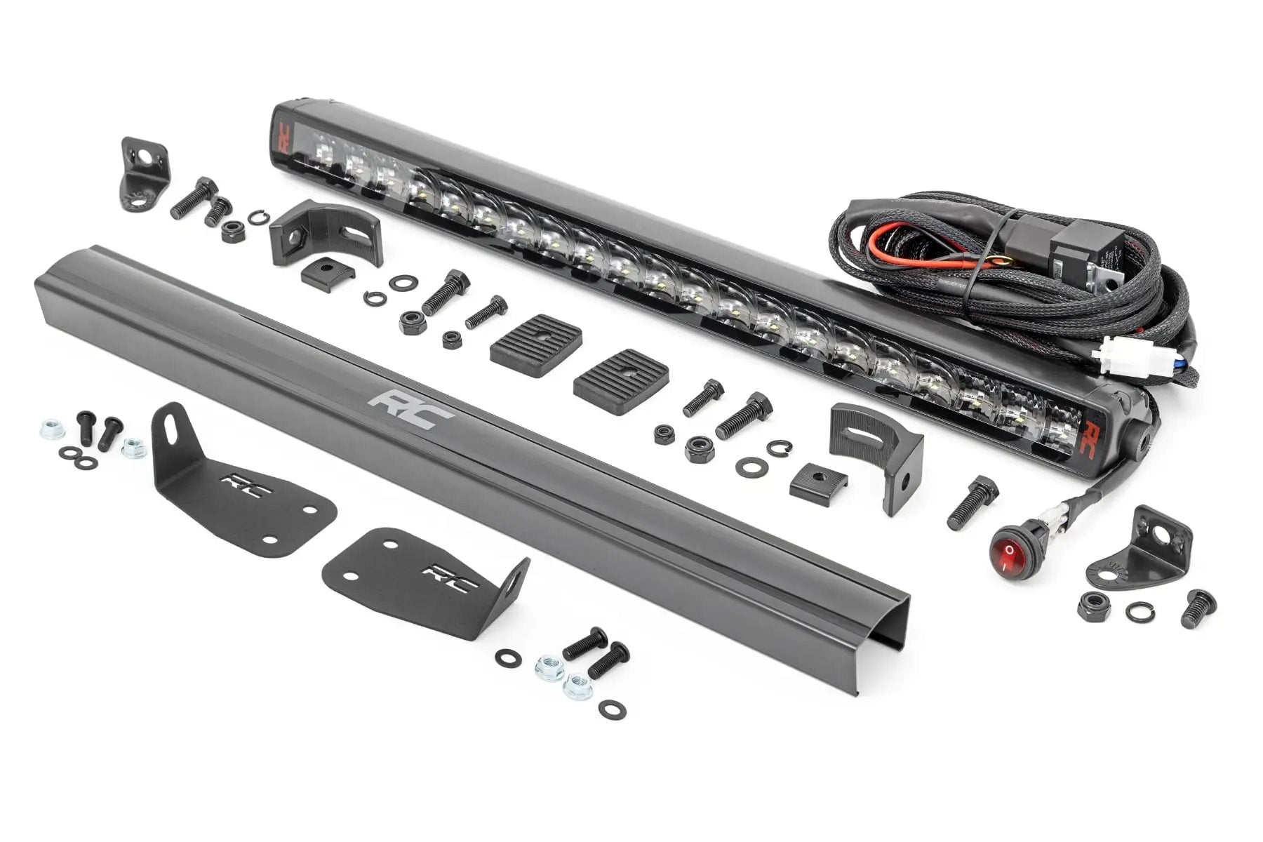 LED Light Kit | Bumper Mount | 20" Spectrum Single Row | Ford Bronco Sport (21-26) by Rough Country