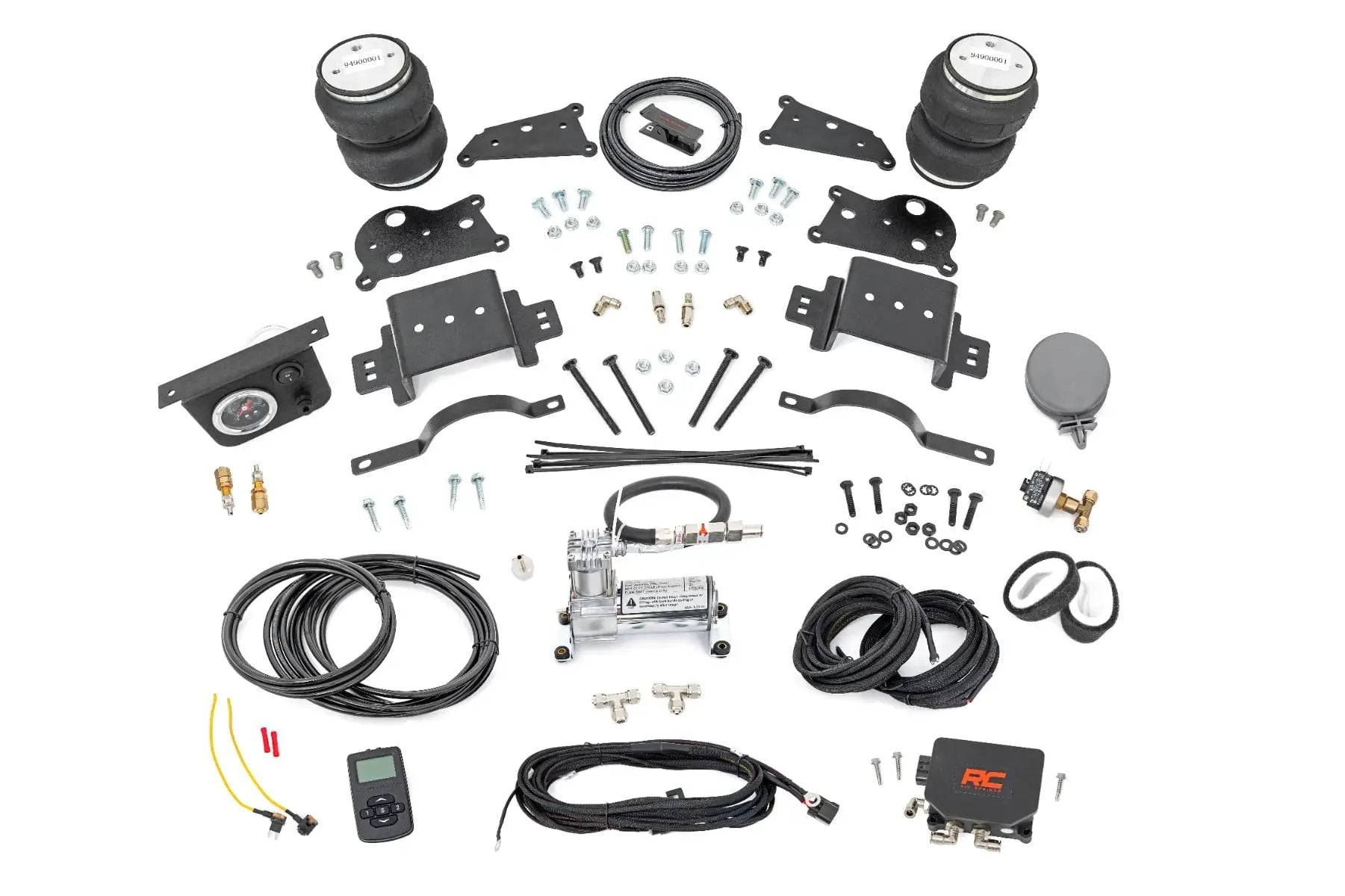 Air Spring Kit w/compressor | Wireless Controller | 4 Inch Lift Kit | Ram 2500 (14-26) by Rough Country