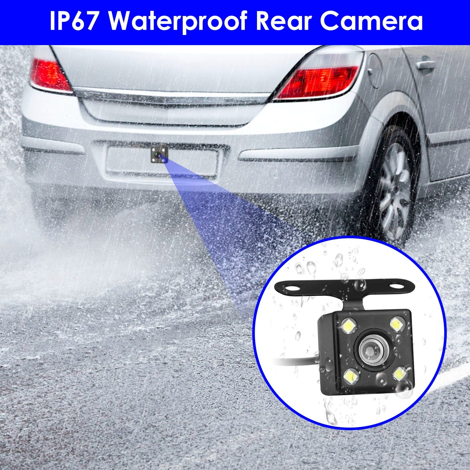 1080P FHD 3 Channel WiFi Dash Cam 170 Degree Wide Angle Triple Car Camera With IR Night G Sensor Motion Detection Loop Recording App Control Support 128G Max by Nino Auto Repair