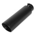 Exhaust Tip - 3.5 in. Black Angle Cut Fits 2.5 in. Tubing- Clamp On by Flowmaster