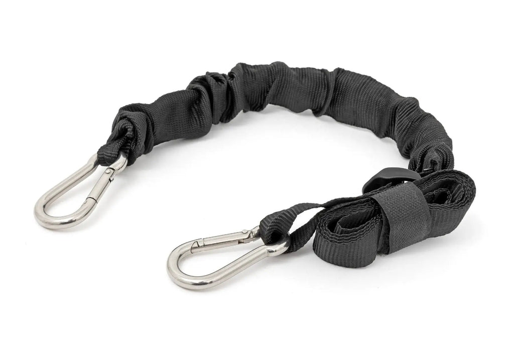 Elastic Straps | Carabiner Ends | 1" X 6' | Pair by Rough Country