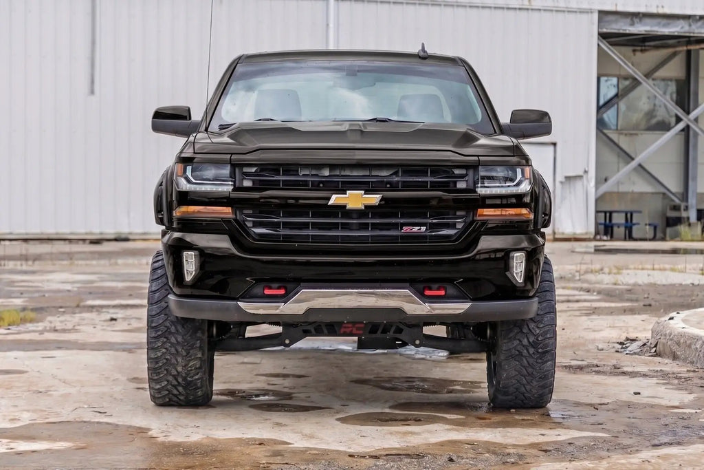 Pocket Fender Flares | 5'9" Bed | GBA Black | Chevy Silverado 1500 (14-18 & Classic) by Rough Country