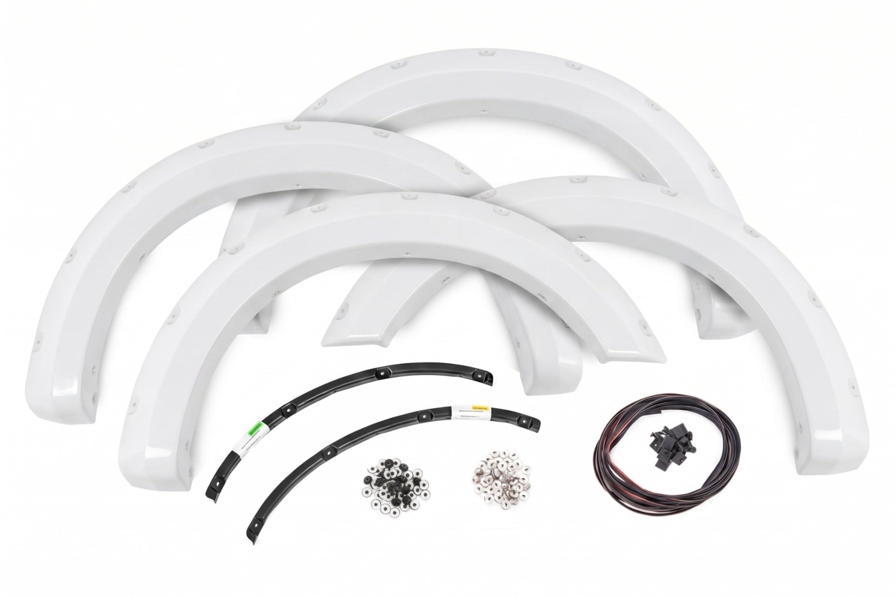 Pocket Fender Flares | YZ Oxford White | Ford F-250/F-350 Super Duty (23-26) by Rough Country