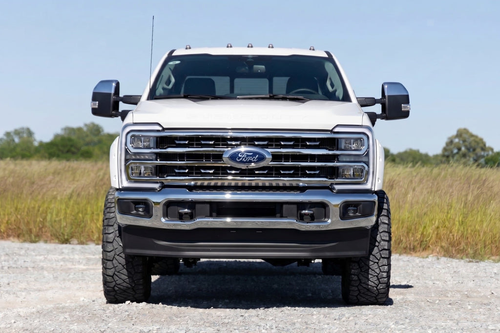 Pocket Fender Flares | YZ Oxford White | Ford F-250/F-350 Super Duty (23-26) by Rough Country