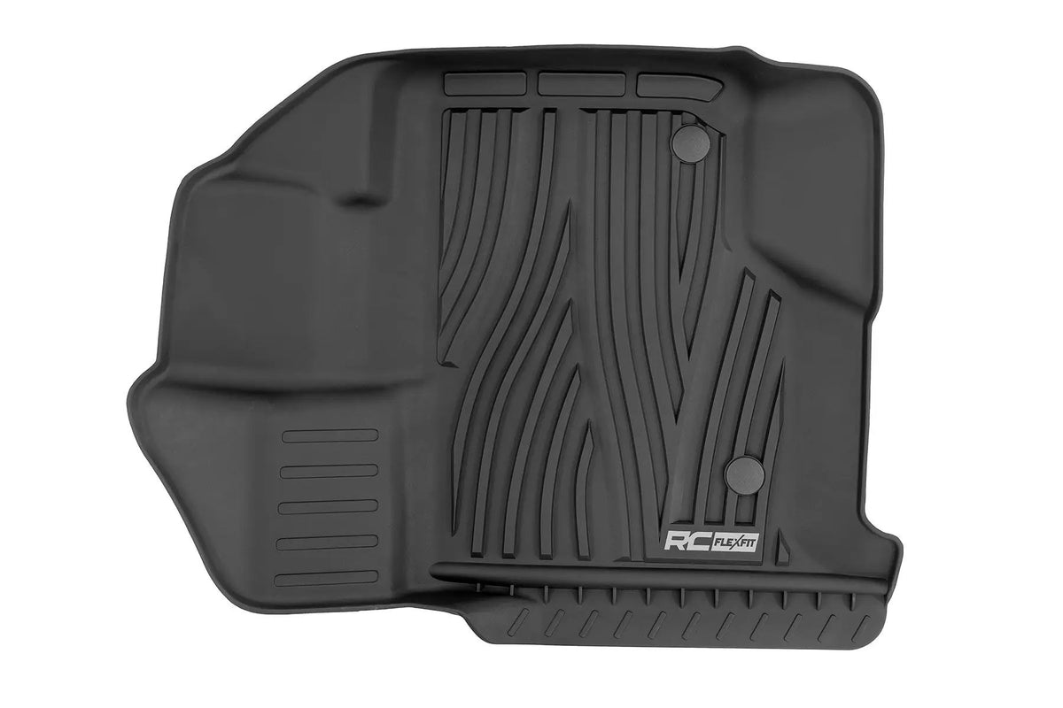 Flex-Fit Floor Mats | FR & RR | Ford F-150 (15-26)/F-150 Lightning (22-26)/Raptor (17-26) by Rough Country