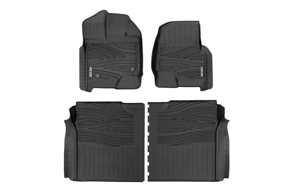 Flex-Fit Floor Mats | FR & RR | Ford F-150 (15-26)/F-150 Lightning (22-26)/Raptor (17-26) by Rough Country
