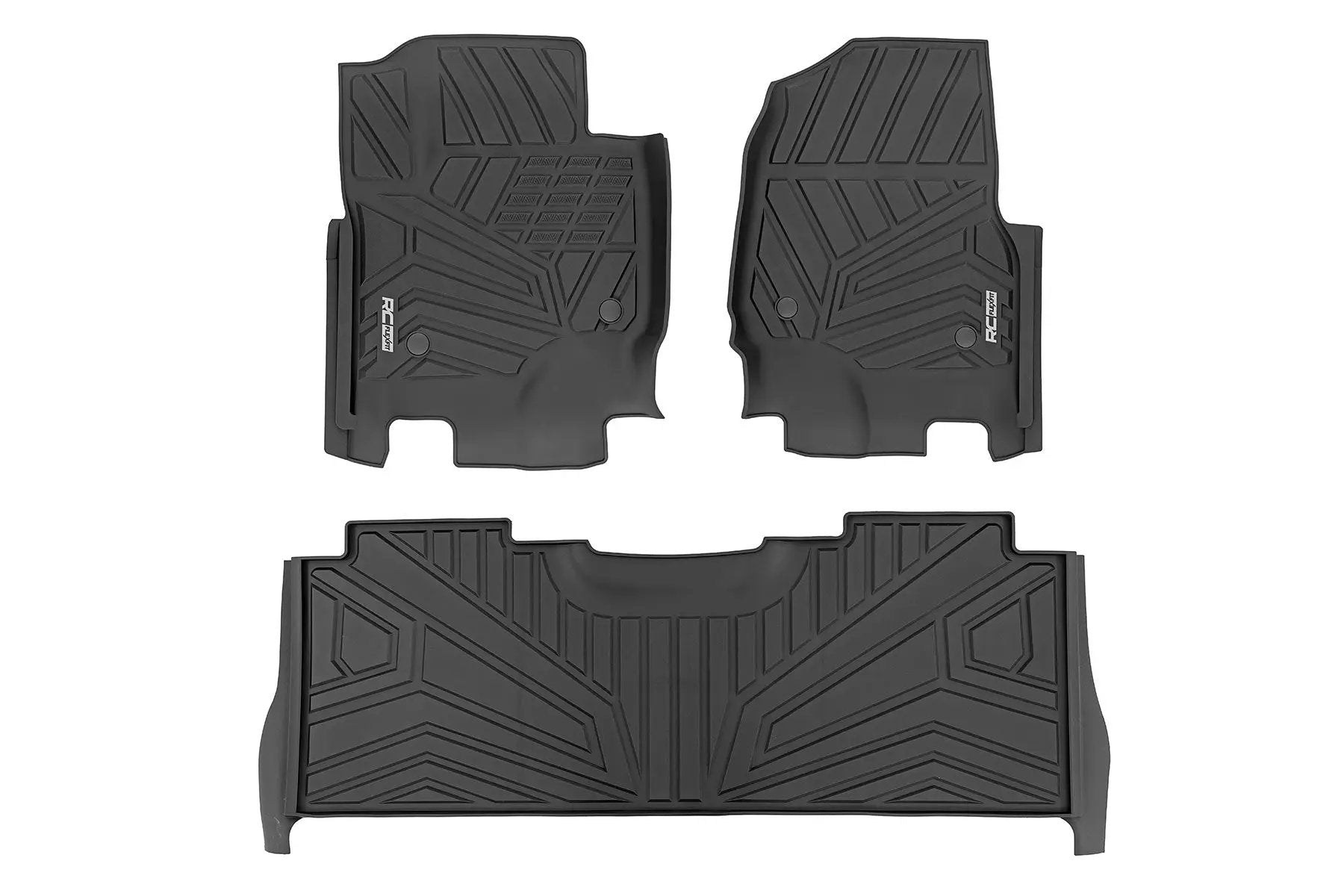 Flex-Fit Floor Mats | Front and Rear | Ford F-250/F-350 Super Duty (17-26) by Rough Country